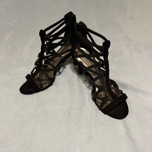 Black Strapped Heels